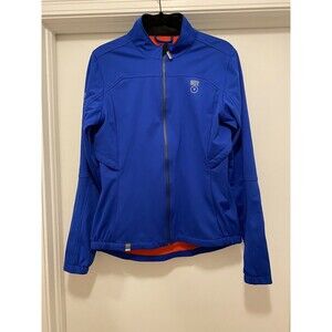 Vulpine Chris Hoy Cycling Jacket Womens Large Portixol Full Zip Blue Waterproof